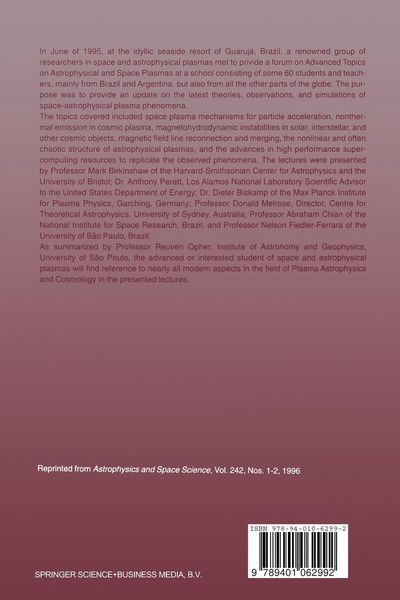 Produktbild: Advanced Topics on Astrophysical and Space Plasmas