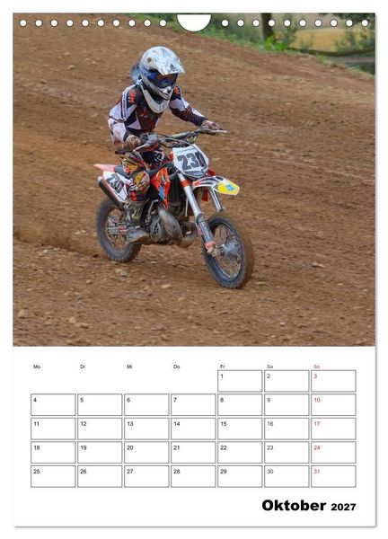 Produktbild: Motocross Terminplaner (Wandkalender 2027 DIN A4 hoch), CALVENDO Monatskalender