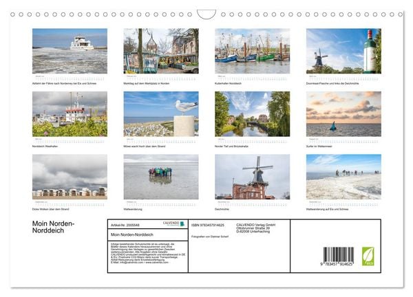 Produktbild: Moin Norden-Norddeich (Wandkalender 2026 DIN A3 quer), CALVENDO Monatskalender