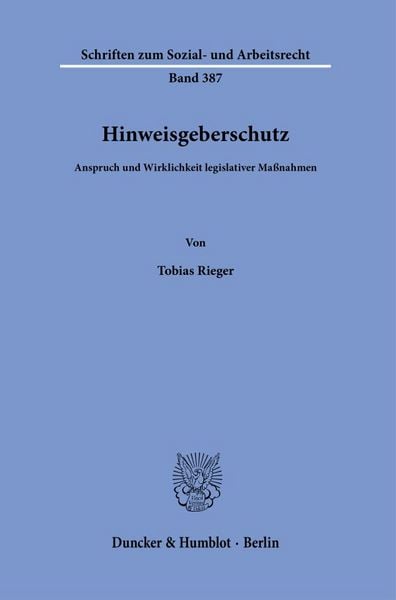 Produktbild: Hinweisgeberschutz