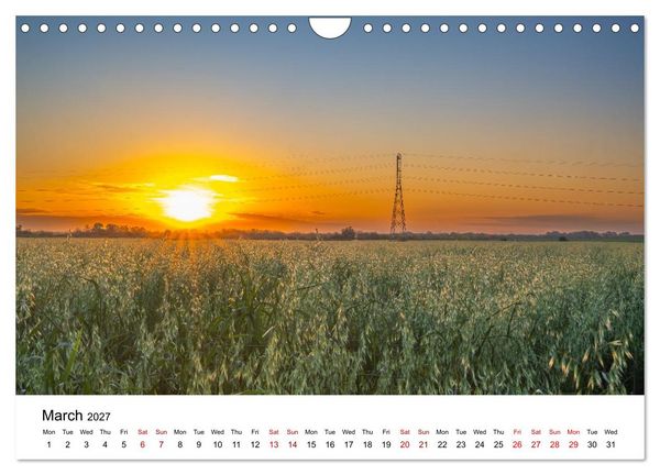 Produktbild: Magical sunsets. Lights between heaven and earth (Wall Calendar 2027 DIN A4 landscape), CALVENDO 12 Month Wall Calendar