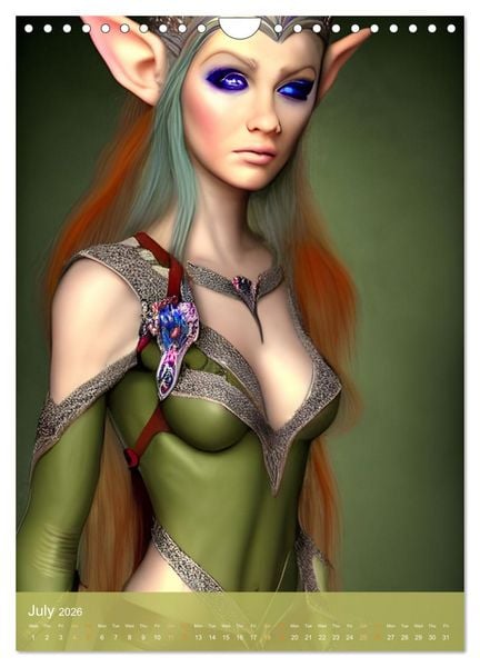 Produktbild: Fantasy Worlds - Digital Artwork (Wall Calendar 2026 DIN A4 portrait), CALVENDO 12 Month Wall Calendar