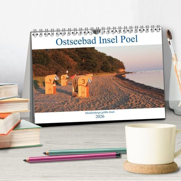 Produktbild: Ostseebad Insel Poel (Tischkalender 2026 DIN A5 quer), CALVENDO Monatskalender