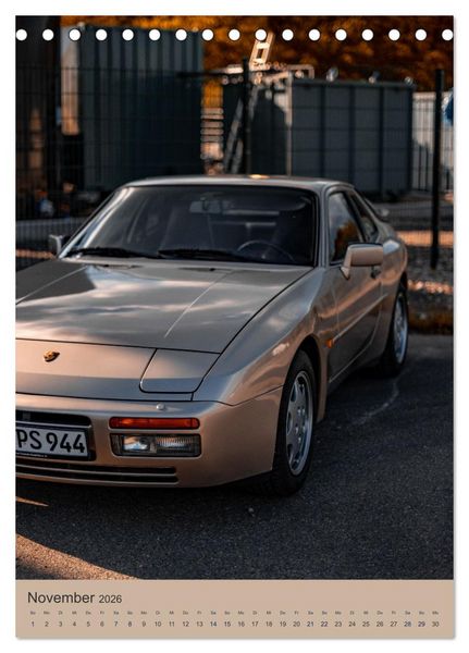 Produktbild: Porsche 944 - Fine Art (Tischkalender 2026 DIN A5 hoch), CALVENDO Monatskalender