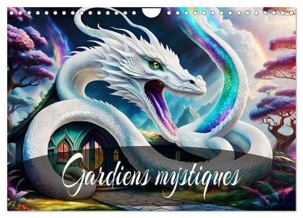 Produktbild: Gardiens mystiques (Calendrier mural 2026 DIN A4 vertical), CALVENDO calendrier mensuel