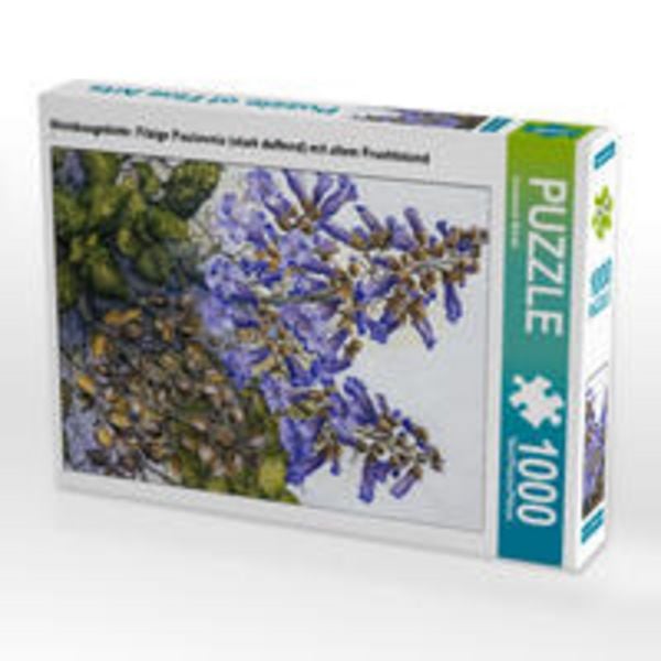 CALVENDO Puzzle Weinbaugebiete: Filzige Paulownia (stark duftend) mit altem Fruchtstand | 1000 Teile Lege-Größe 64x48cm Foto-Puzzle für glückliche Stu