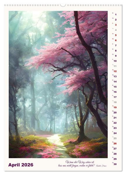 Produktbild: Wege der Fantasie (hochwertiger Premium Wandkalender 2026 DIN A2 hoch), Kunstdruck in Hochglanz