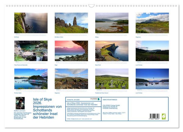 Produktbild: Isle of Skye 2026. Impressionen von Schottlands sch&ouml;nster Insel der Hebriden (Wandkalender 2026 DIN A2 quer), CALVENDO Monatskalender