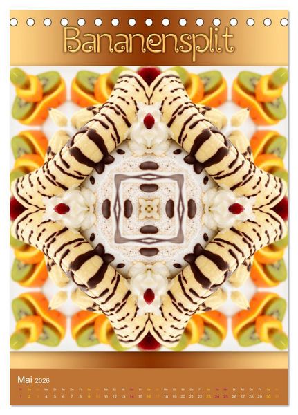 Produktbild: Kulinarische Mandalas (Tischkalender 2026 DIN A5 hoch), CALVENDO Monatskalender