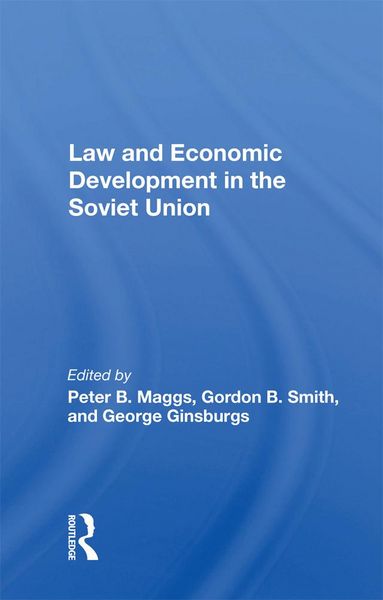 Produktbild: Law And Economic Development In The Soviet Union