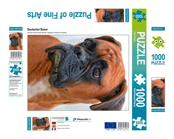Produktbild: CALVENDO Puzzle Deutscher Boxer 1000 Teile Lege-Gr&ouml;&szlig;e 480 x 640 cm Foto-Puzzle Bild von Peter Roder