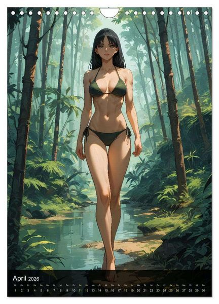 Produktbild: Manga Beauties - 12 Sch&ouml;nheiten im Manga-Stil (Wandkalender 2026 DIN A4 hoch), CALVENDO Monatskalender