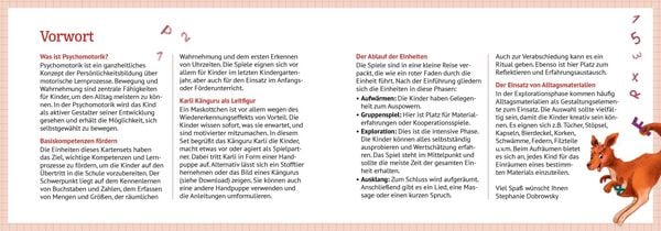 Produktbild: Psychomotorik-Bildkarten zum bewegten Lernen, m. 1 Beilage