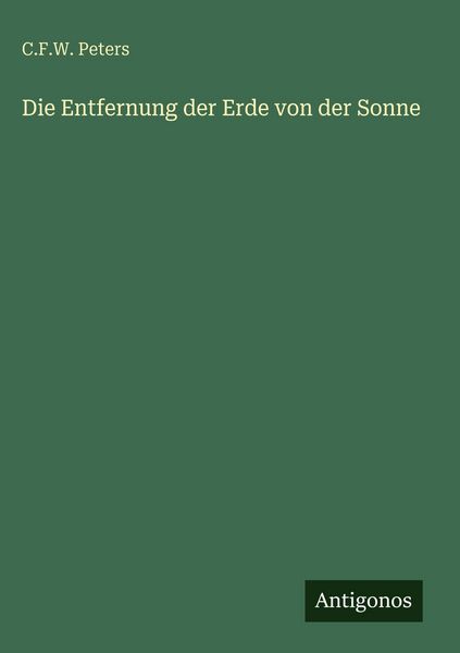 Produktbild: Die Entfernung der Erde von der Sonne