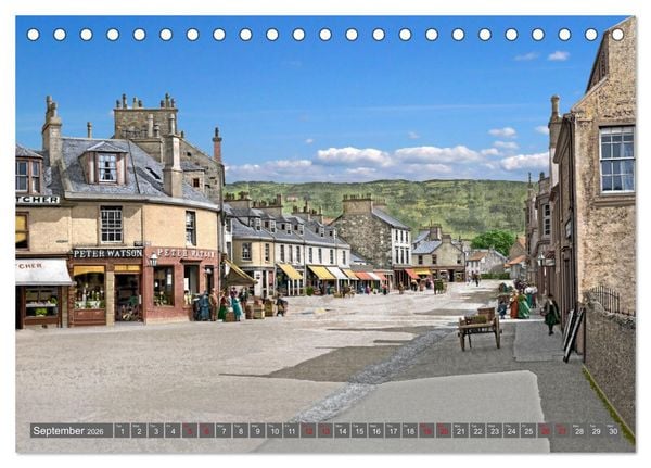 Produktbild: Scotland around 1900 - photos restored and colourised (Desk Calendar 2026 DIN A5 landscape), CALVENDO 12 Month DeskCalendar