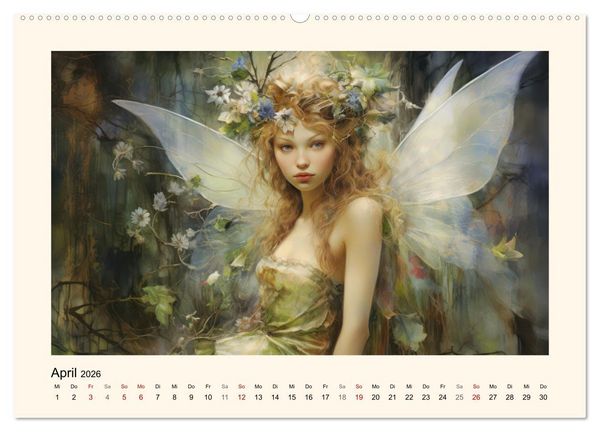 Produktbild: Feenglanz (Wandkalender 2026 DIN A2 quer), CALVENDO Monatskalender