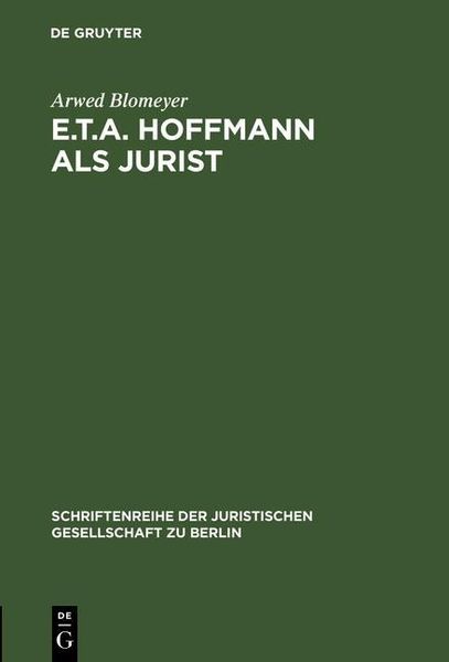 Produktbild: E.T.A. Hoffmann als Jurist