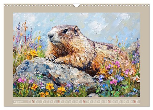 Produktbild: Wilde Sch&ouml;nheiten. Ein Jahr mit majest&auml;tischen Tieren (Wandkalender 2026 DIN A3 quer), CALVENDO Monatskalender