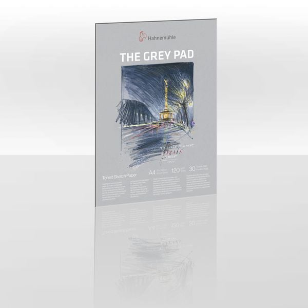 Produktbild: Hahnem&uuml;hle Papier The Grey Pad, DIN A4, 120 g/m&sup2;