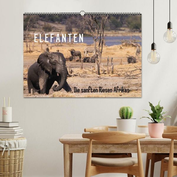 Produktbild: Elefanten - Die sanften Riesen Afrikas (Wandkalender 2027 DIN A2 quer), CALVENDO Monatskalender