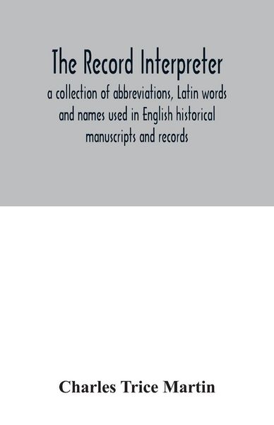 Produktbild: The record interpreter