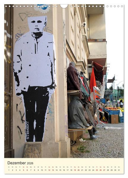 Produktbild: Berlin StreetArt Classics (Wandkalender 2026 DIN A3 hoch), CALVENDO Monatskalender
