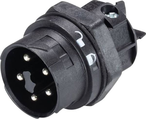 Wieland 46.052.5053.1 Rundstecker Stecker, Einbau Serie (Rundsteckverbinder): RST® MINI Gesamtpolzahl: 4 + PE 1 St.