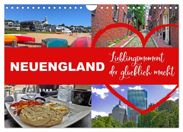 Produktbild: Neuengland USA Kalender 2026 (Wandkalender 2026 DIN A4 quer), CALVENDO Monatskalender