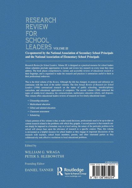 Produktbild: Research Review for School Leaders