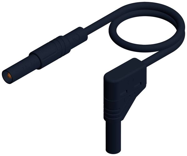 Produktbild: Hirschmann Test & Measurement MLS SIL WG 100/1 Sicherheits-Messleitung Lamellenstecker 4 mm Lamellenstecker 4 mm 1.00 m Schwarz 1 St.