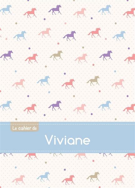 Produktbild: Cahier viviane seyes,96p,a5 chevaux