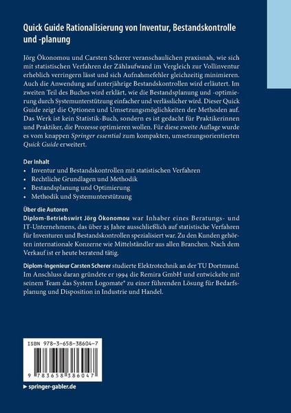 Produktbild: Quick Guide Rationalisierung von Inventur, Bestandskontrolle und -planung