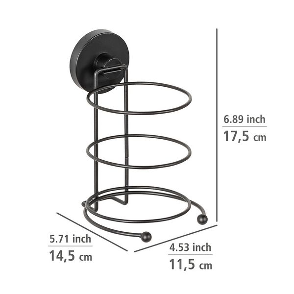 Produktbild: Vacuum-Loc&reg; Haartrocknerhalter Mod. Milazzo Schwarz, Befestigen ohne bohren