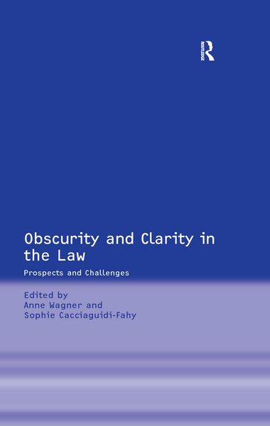Produktbild: Obscurity and Clarity in the Law