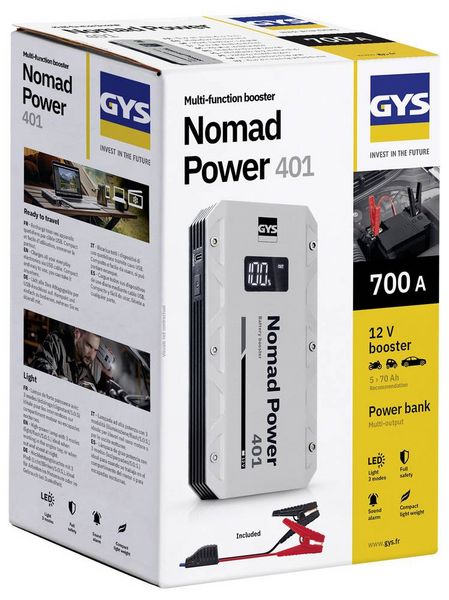 Produktbild: GYS LITHIUM-BOOSTER NOMAD POWER 401 087316 Schnellstartsystem
