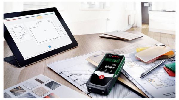 Produktbild: Bosch Home and Garden AdvancedDistance 50C Laser-Entfernungsmesser Bluetooth, Touchscreen 50 m