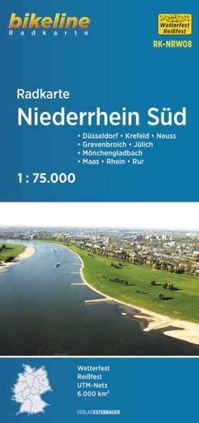 Produktbild: Radkarte Niederrhein S&uuml;d (RK-NRW08)