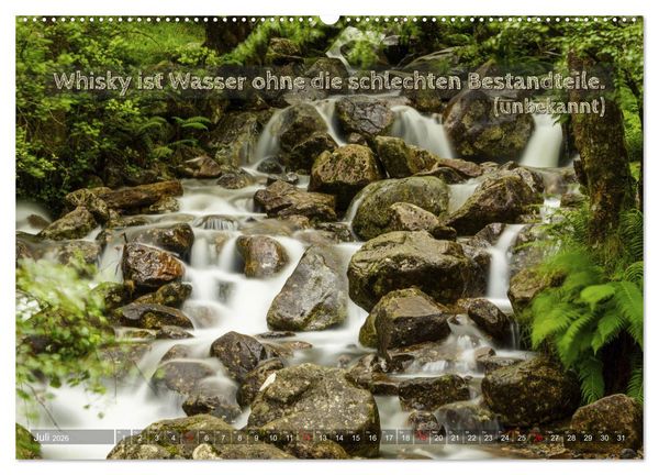 Produktbild: Whisky-Spr&uuml;che (hochwertiger Premium Wandkalender 2026 DIN A2 quer), Kunstdruck in Hochglanz
