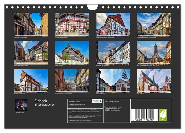 Produktbild: Einbeck Impressionen (Wandkalender 2026 DIN A4 quer), CALVENDO Monatskalender