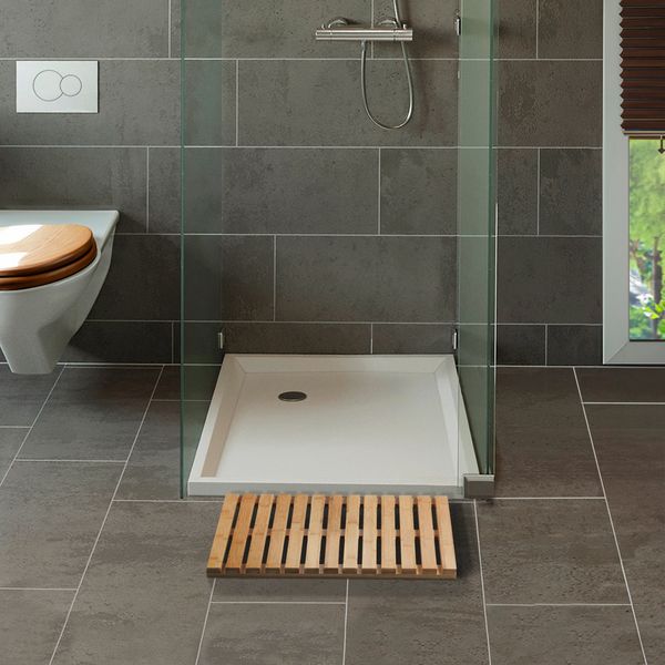 Produktbild: Baderost Mod. Indoor & Outdoor Bambus, 40 x 60 cm, mit rutschhemmender Unterseite