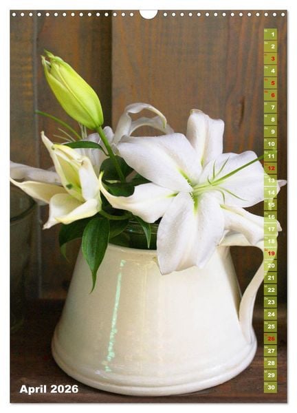 Produktbild: Lilien-Eleganz (Wandkalender 2026 DIN A3 hoch), CALVENDO Monatskalender