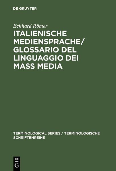 Produktbild: Italienische Mediensprache / Glossario del linguaggio dei mass media