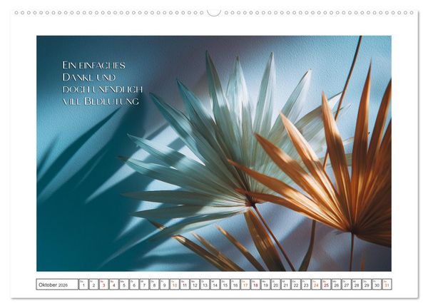 Produktbild: Zeit f&uuml;r Dankbarkeit - Pflege mit Herz (Wandkalender 2026 DIN A2 quer), CALVENDO Monatskalender