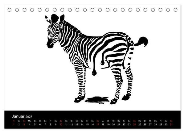 Produktbild: Humorvolle PopArt - Kunstkalender von Claudia Elsner (Tischkalender 2027 DIN A5 quer), CALVENDO Monatskalender