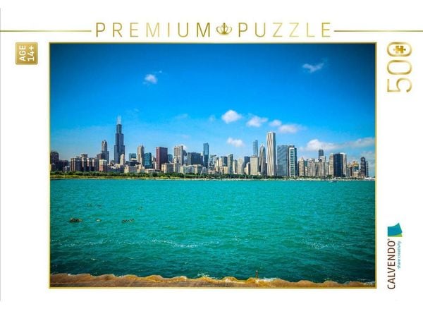 CALVENDO Puzzle Ein Motiv aus dem Kalender Chicago Impressionen | 500 Teile Lege-Größe 48 × 36 cm Foto-Puzzle für Erwachsene