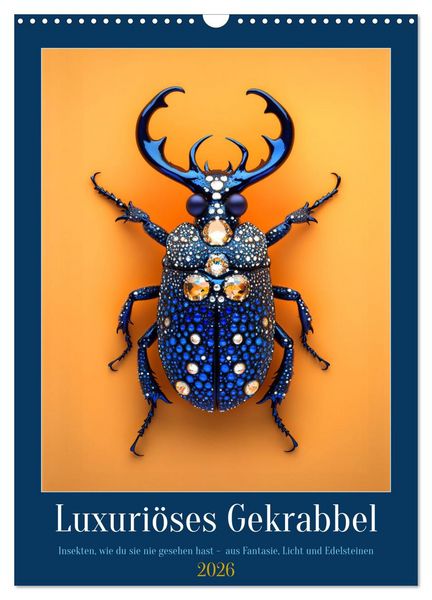 Luxuriöses Gekrabbel (Wandkalender 2026 DIN A3 hoch), CALVENDO Monatskalender