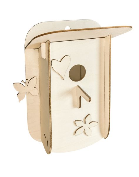 Produktbild: PEBARO 878L - Holzbausatz Nistkasten, Laser cut Bastelset