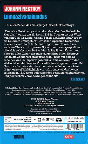 Produktbild: Lumpazivagabundus - Johann Nestroy