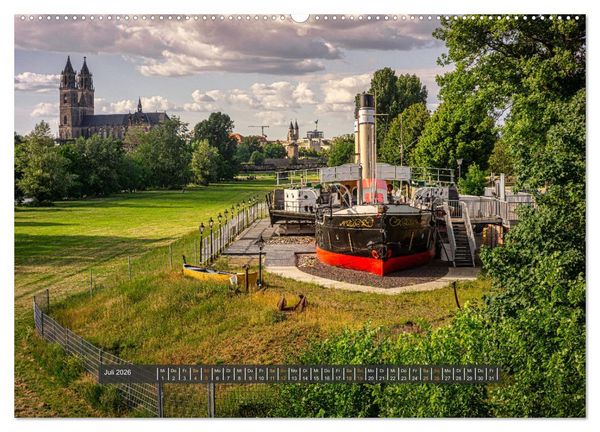 Produktbild: Magdeburg entdecken (hochwertiger Premium Wandkalender 2026 DIN A2 quer), Kunstdruck in Hochglanz