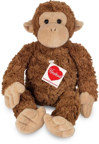 Produktbild: Teddy Hermann 93902 - &Auml;ffchen Yoyo, Pl&uuml;schtier, 39 cm, sitzend, braun